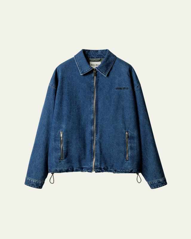 Denim Zip Shirt Jacket